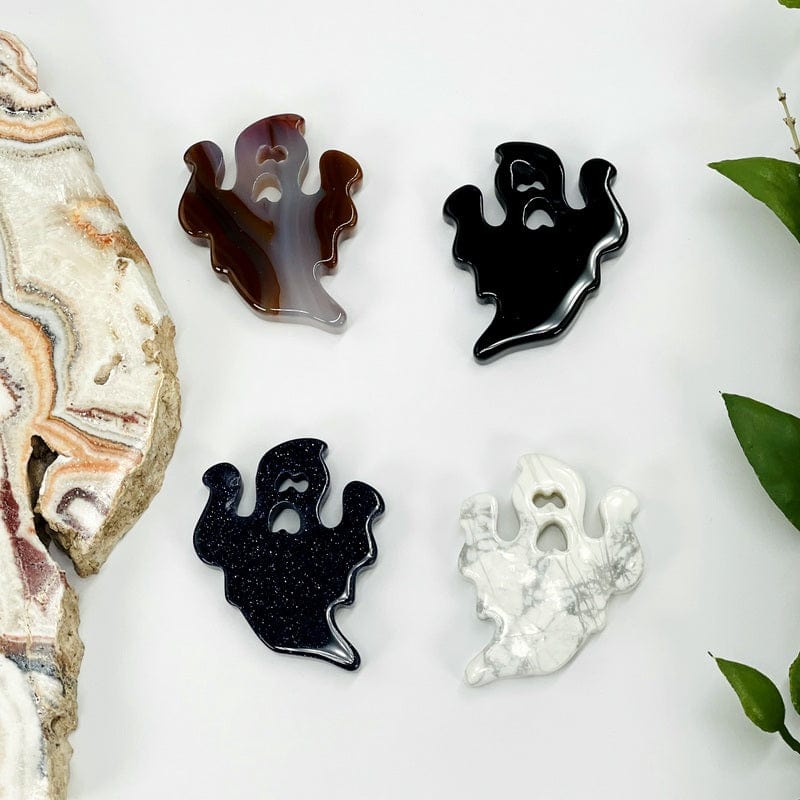 Ghost Gemstone Cabochons - Halloween Decor