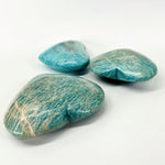 Amazonite Polished Heart - By Weight