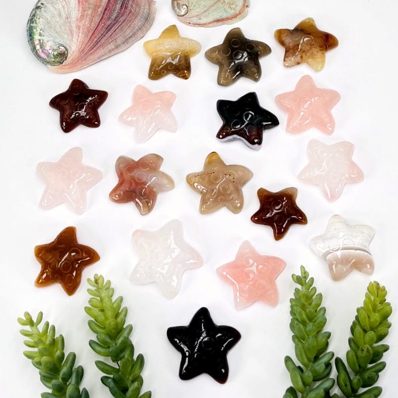 Gemstone Starfish - Carved Sea Star -