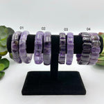 Amethyst Square Bead Bracelet