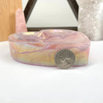 Angel Aura Rose Quartz Heart Bowl - OOAK