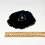 Black Agate Slice - Agate Slices #6 - Great for Crafting (AGBS)