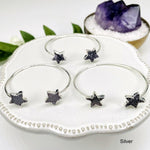 Double Star Druzy Adjustable Bracelet - Silver or Gold -