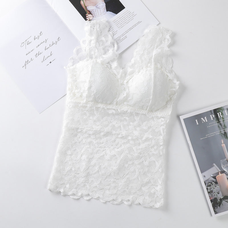 Lace Vest With Breast Pads