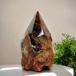 Mahogany Obsidian Crystal Semi Polished Cut Base - By weight -