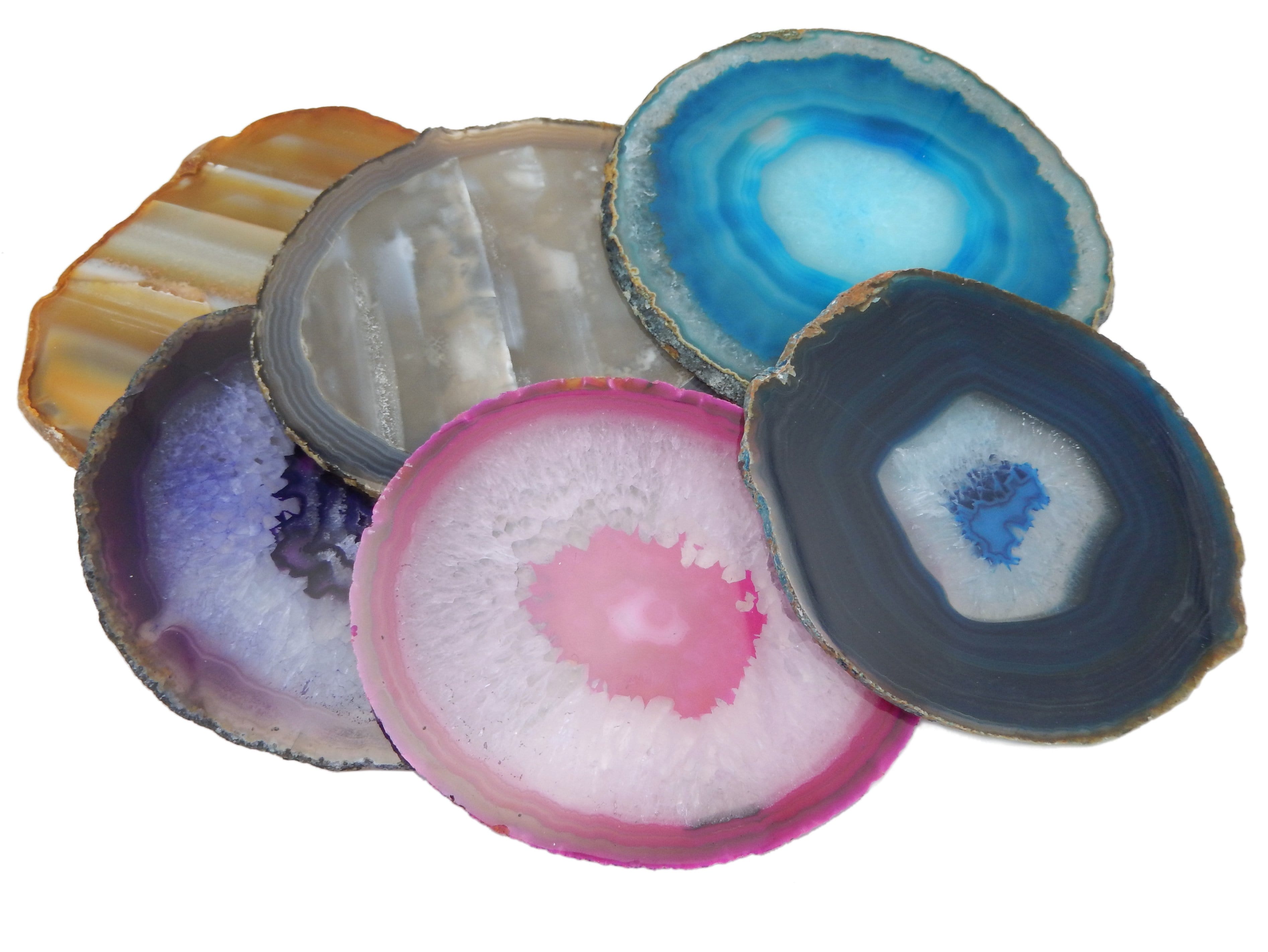 Blue Agate Slice - Agate Slices #7 - Gorgeous Display (AGBS)