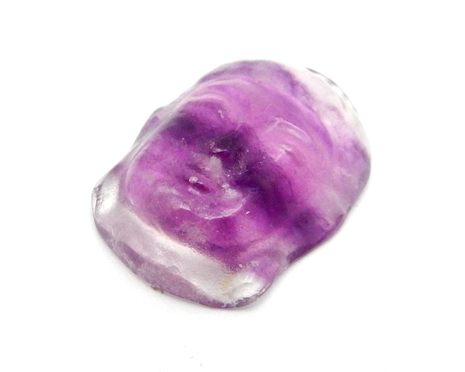 Buddha Petite Colorful Fluorite Buddha Head Cabochon - (RK36B27-08)