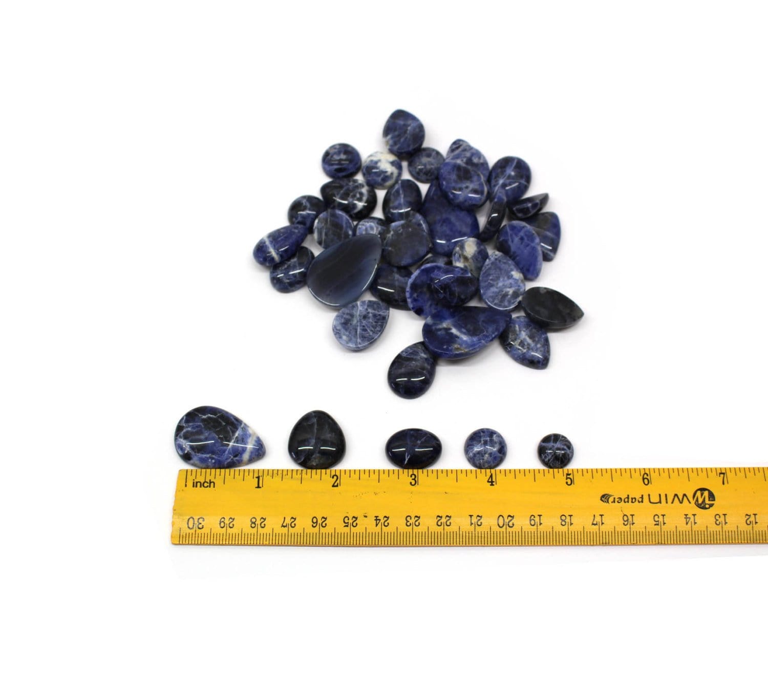 1/4 lb Bag Sodalite Mixed Shapes Cabochons - Jewelry Beads - Jewelry Making - Jewelry Craft Supplies