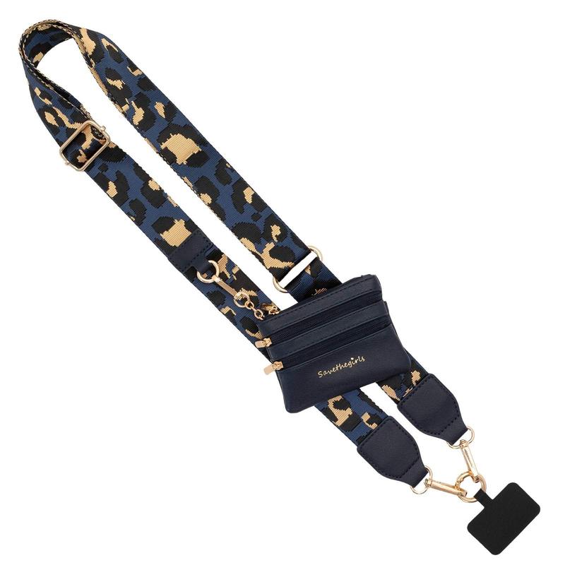 Phone Strap with Zippered Pouch