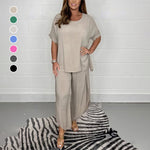 2-Piece Sleeved Trouser Suit