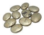 Pyrite Worry Stone Slab - Thumb Stone - Palm Stone - Metaphysical - Chakra