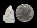 5pc Calcite Druzy Bead - White Calcite Druzy Top Side Drilled Bead